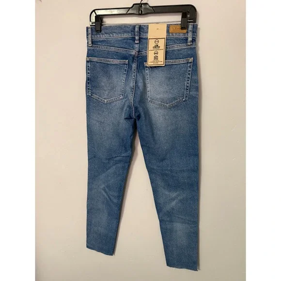 Ralph Lauren Women High Rise Skinny Jeans Ankle Medium Wash Raw Hem Size 28 - Picture 3 of 8